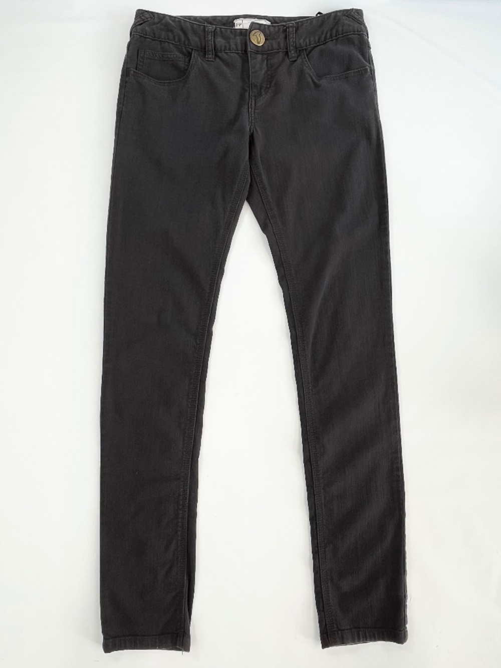 Free People Gray Lightweight Cotton Jeans